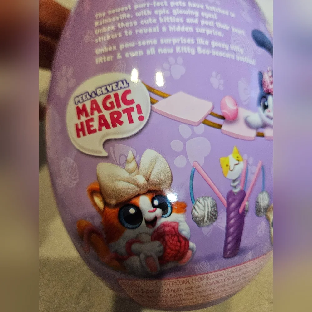Rainbocorns Kittycorn Surprise! Purple Gold Egg Over 10 Surprises Peel & Reveal - Picture 6 of 14